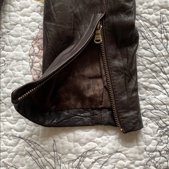 Guess | Jocelyn Leather Jacket Brown - Picture 5 of 7